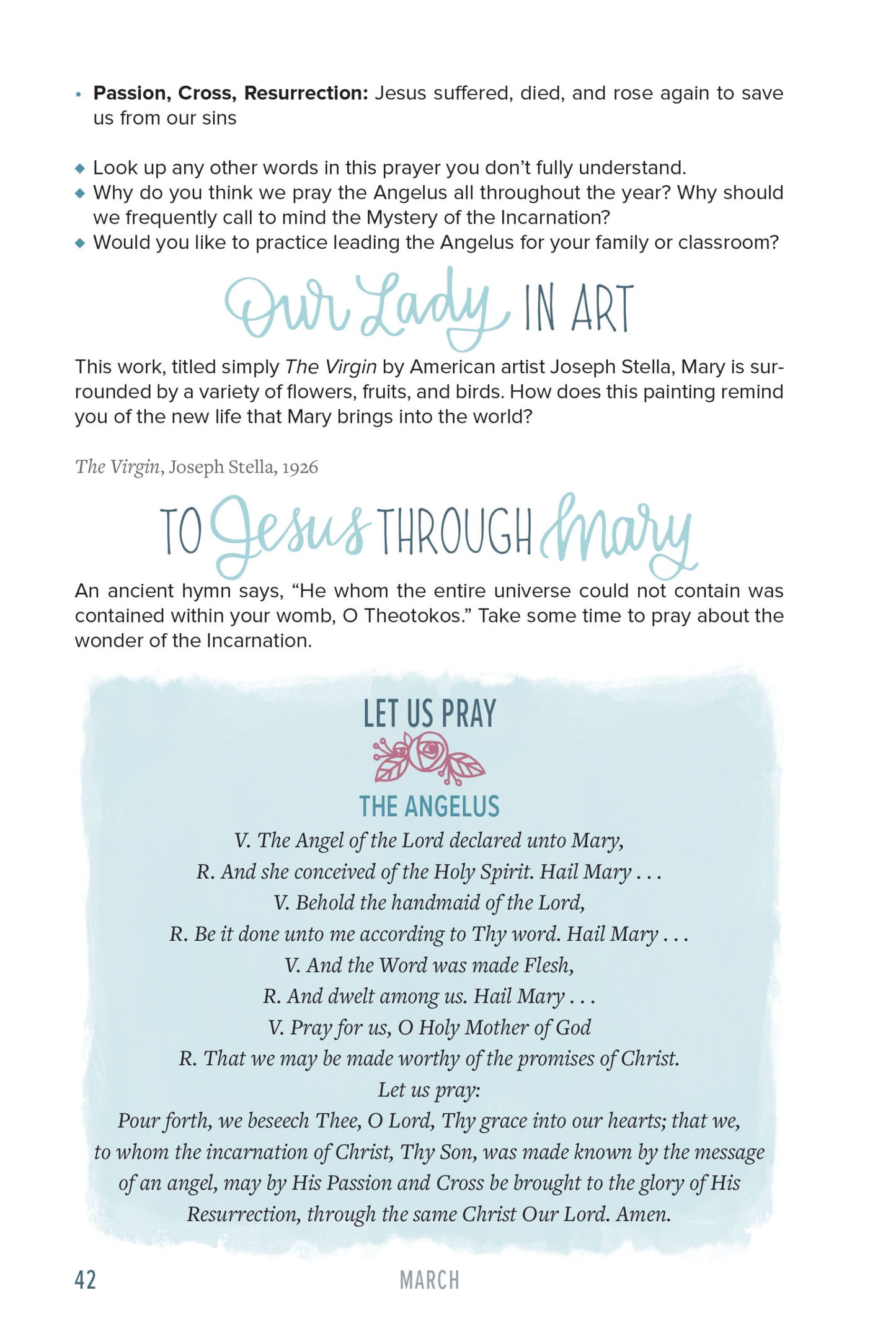 Through the Year with Mary: Ponder and Pray Together with Children