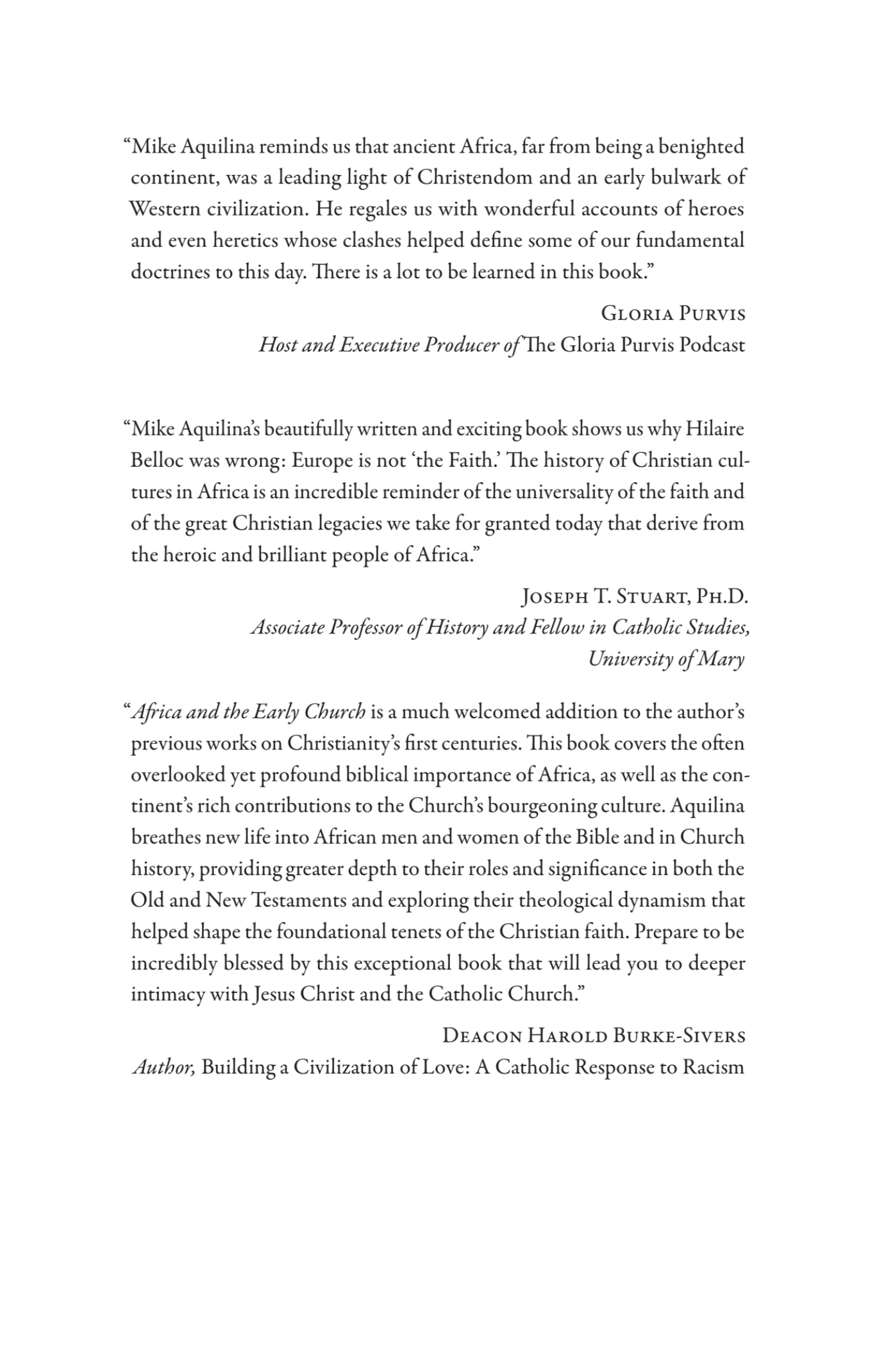 Africa and the Early Church inside