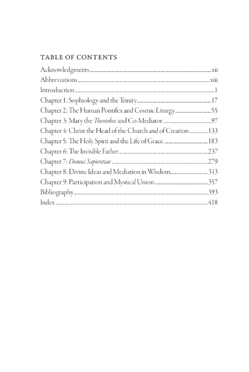 The Trinitarian Wisdom of God: Louis Bouyer's Theology of the God-World Relationship