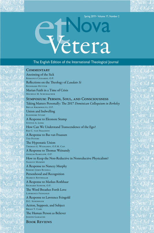 Nova et Vetera, Spring 2019 (Vol. 17, No. 2)