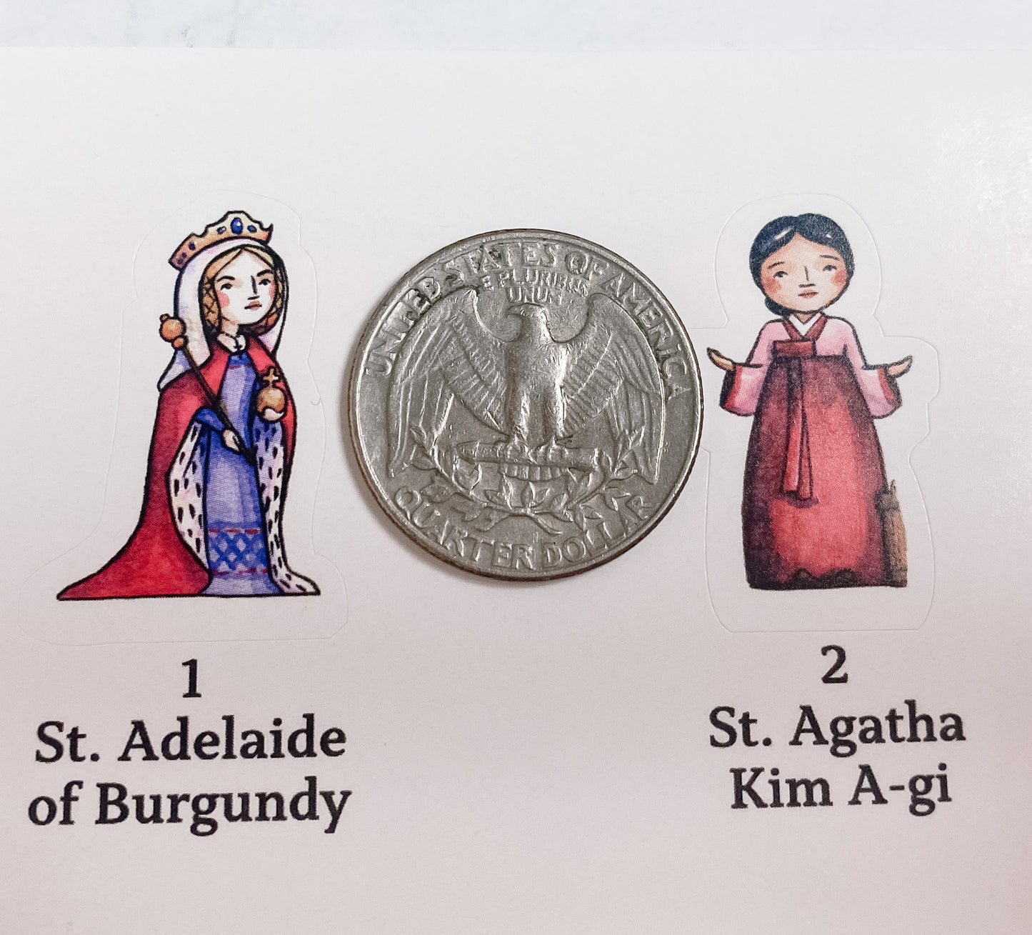 Saints Around the World Map & Sticker Set