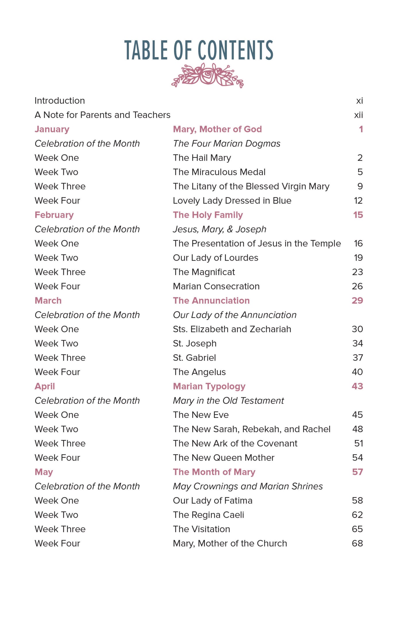 Through the Year with Mary:  Ponder and Pray Together with Children